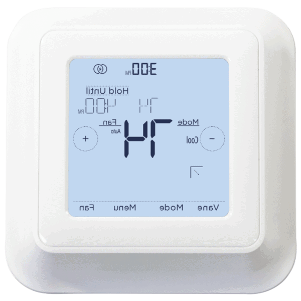 Mitsubishi Kumo Touch Wall-Mounted Thermostat.